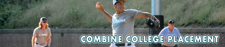 Combine Academy College Placement Baseball Header