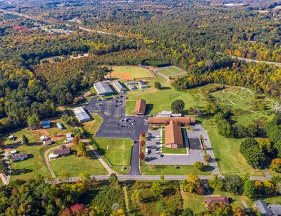 Aerial Combine Academy Campus