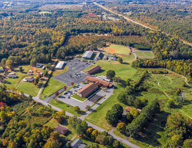 Aerial Combine Academy Campus