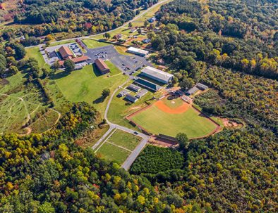 Aerial Combine Academy Campus