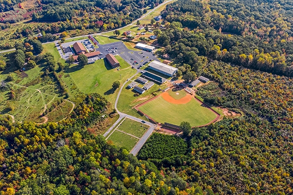 Aerial Combine Academy Campus