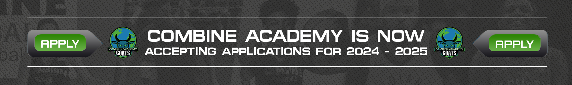 Combine Academy Applications Banner